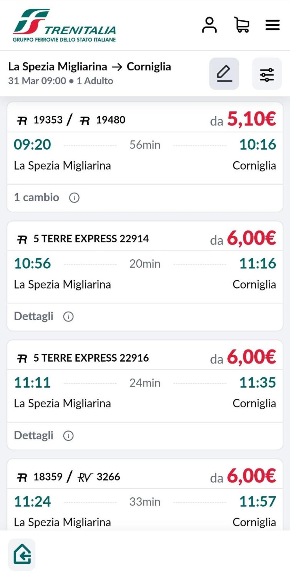 5 Terre Express Migliarina Leilighet La Spezia Eksteriør bilde